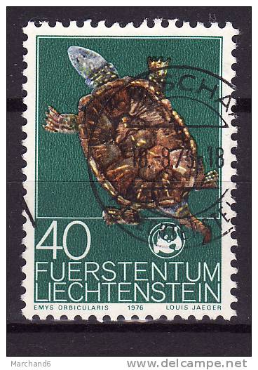 LIECHTENSTEIN.N°588.FONDS INTERNATIONAL POUR LA PROTECTION DE LA NATURE CISTUDE. Oblitéré - Oblitérés