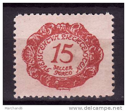 LIECHTENSTEIN.TAXE N°3. *neuf Et Charnière - Postage Due