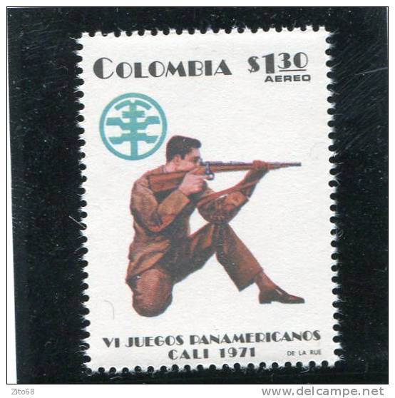 COLOMBIE Colombia 1971 Y&T 543** - Tir (Armes)