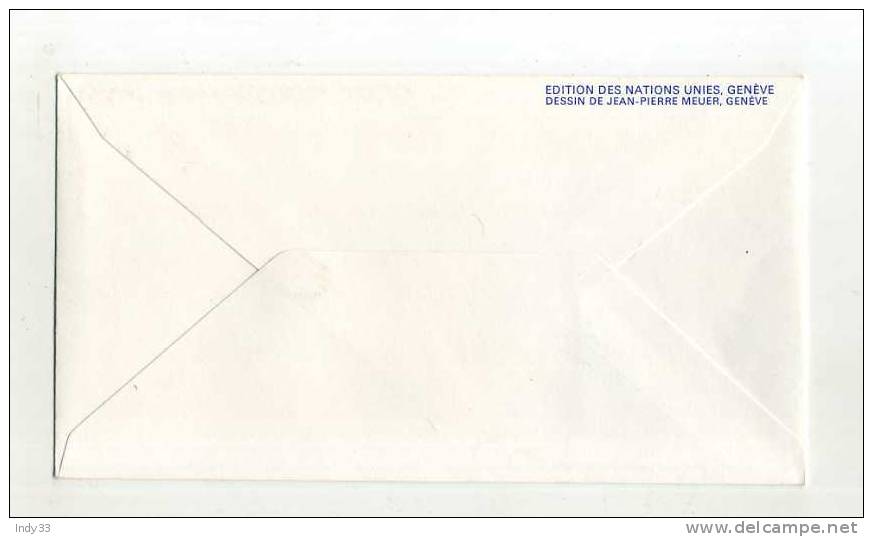 - O.N.U. GENEVE . FDC DRAPEAU HONGROIS . BLOC DE 4 BORD DE FEUILLE  . CACHET 1er JOUR 26/9/80 - FDC