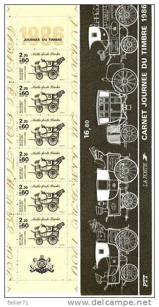France, Carnet Journée Du Timbre De 1986 Xx, N° BC2411A - Dag Van De Postzegel
