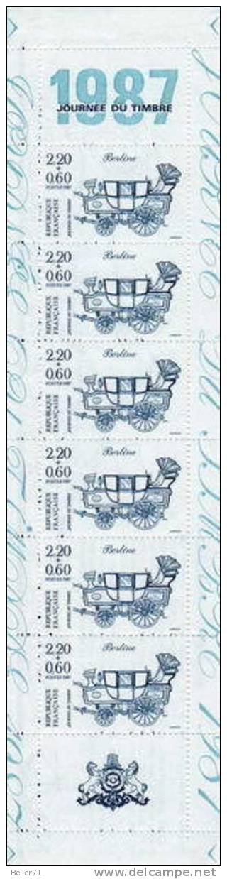 France, Carnet Journée Du Timbre De 1987 Xx, N° BC 2469A Timbre N° 2469 - Tag Der Briefmarke