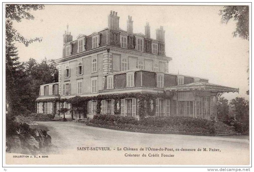 89 Yonne - Saint-Sauveur - Le Château De L'Orme-du-Pont, Ex-demeure De M. Frémy, Créateur Du Crédit Foncier - CPA Tbe - Saint Sauveur En Puisaye