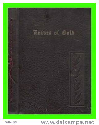 RELIGION - LEAVES OF GOLD - ANTHOLOGY OF PRAYERS - EDITED BY CLYDE FRANCIS LYTLE - - Prayerbooks
