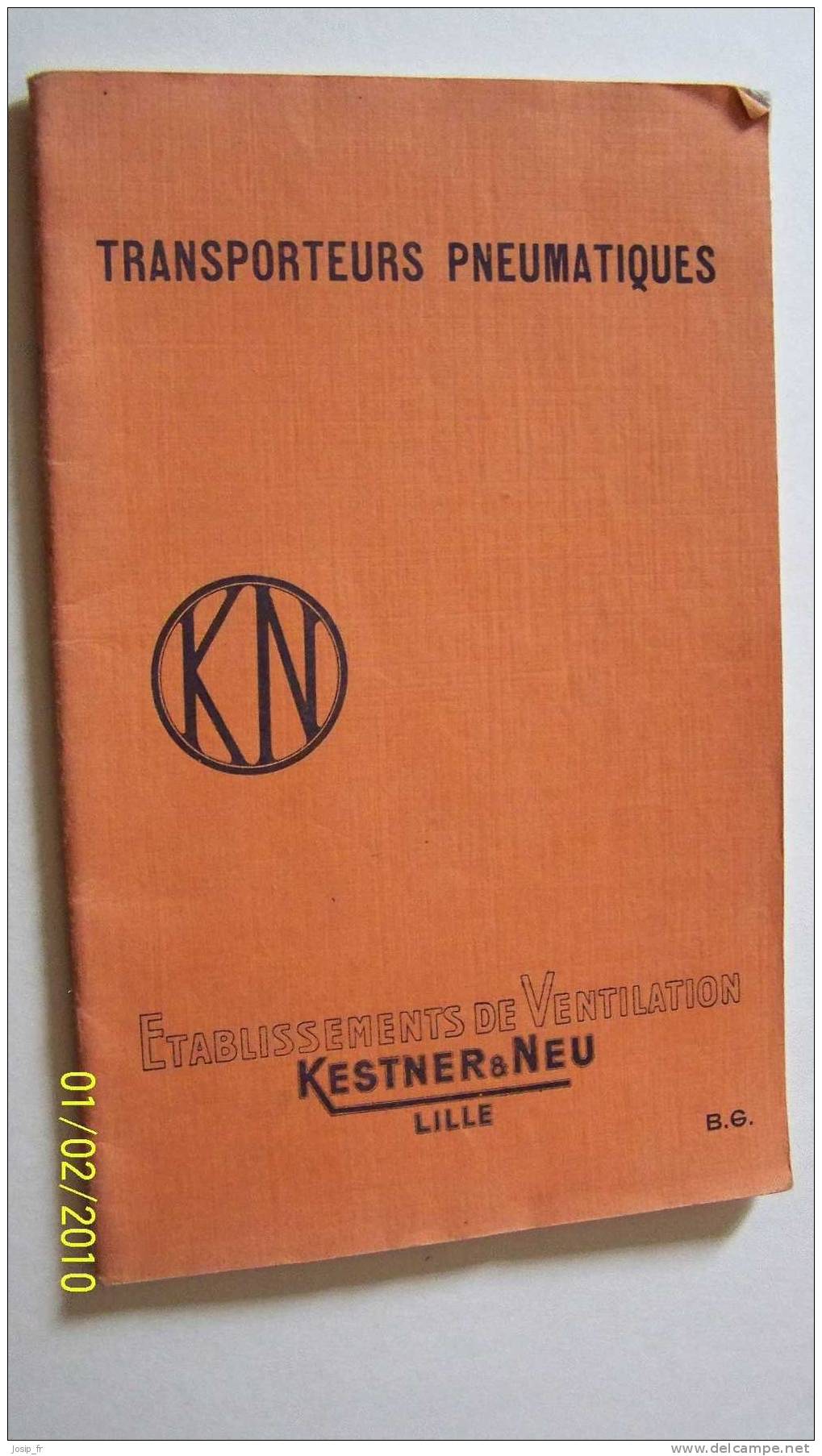 Catalogue Transporteurs Pneumatiques Kestner &Neu Lille - Picardie - Nord-Pas-de-Calais