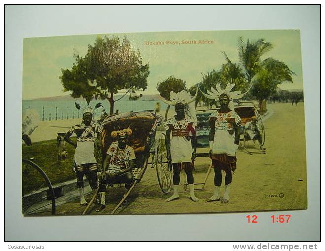 3548 SUID AFRIKA SOUTH AFRICA RICKSHA BOYS ETHNIC ETNICA    YEARS  1910  OTHERS IN MY STORE - Ohne Zuordnung