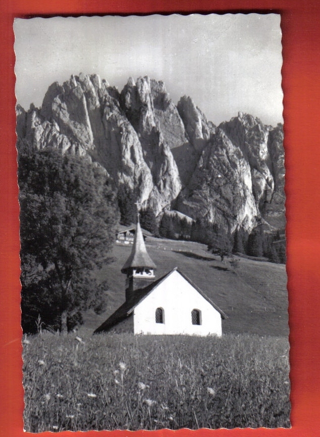 V376 Abländschen Abläntschen Mit Gastlosen,Kirche.. Cachet 1975.Wenger Erlenbach - Erlenbach Im Simmental