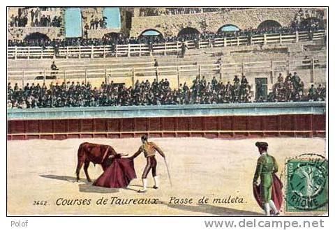 Courses De Taureaux - Passe De Muleta - Corrida - Arles    (9507) - Tauri