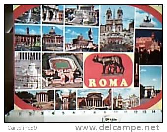 ROMA VEDUTE CON LO STADIO CALCIO FORO ITALICO  N1970  CK5091 - Stadien & Sportanlagen