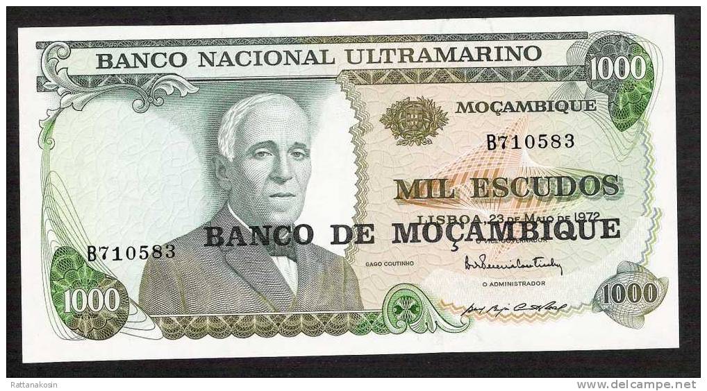 MOZAMBIQUE      P119 1000  ESCUDOS (1976)  # B          UNC. - Moçambique