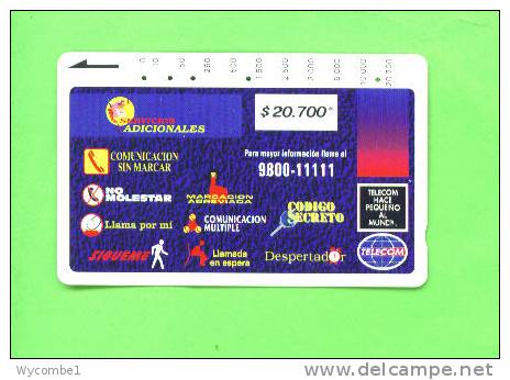 COLOMBIA - Magnetic Phonecard/$20.700 - Colombia