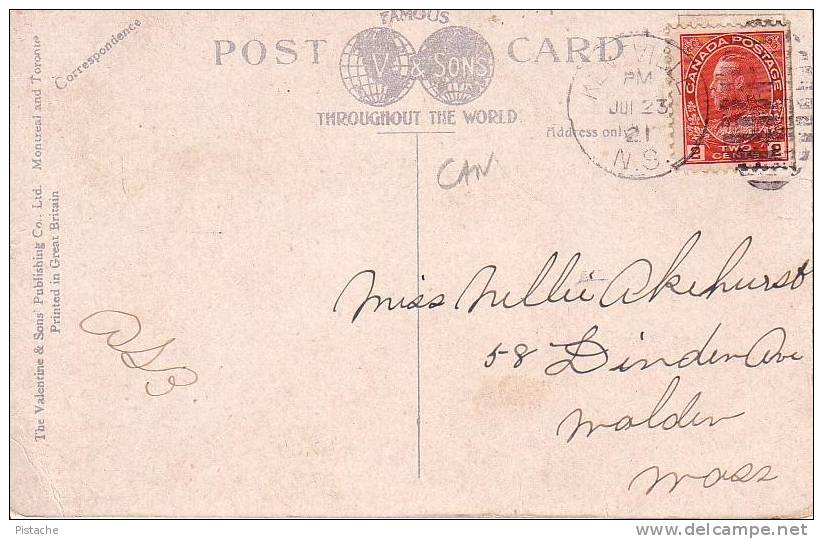 Canada - Kentville Nova Scotia NS - Cornwallis River - Circulée En 1921 - Valentine & Sons - Other & Unclassified