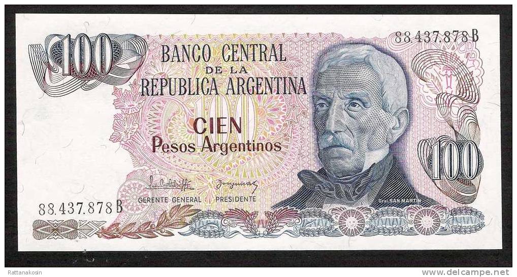 ARGENTINA    10  PCS   X    P315   100   P.A.   1983    UNC. - Argentina