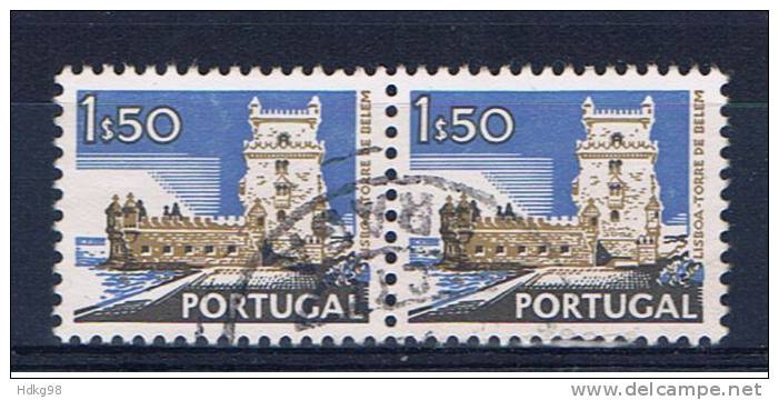 P+ Portugal 1972 Mi 1157 X III Belem (Paar) - Oblitérés