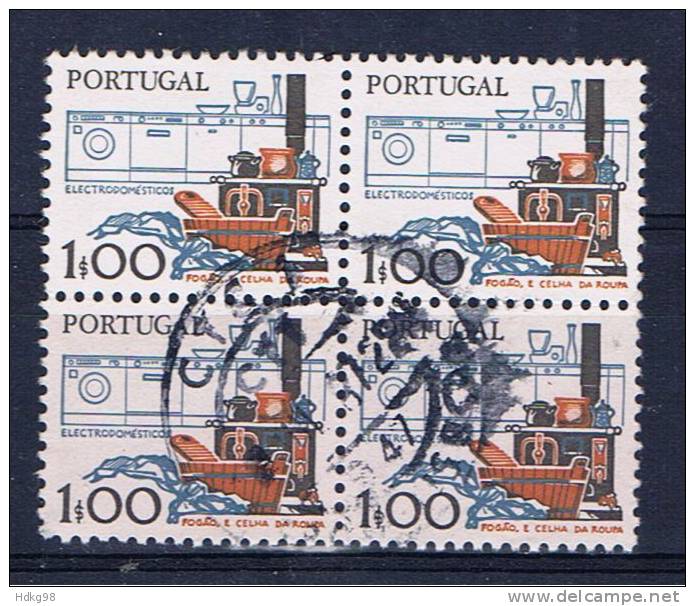 P Portugal 1979 Mi 1429 (Viererblock) - Used Stamps