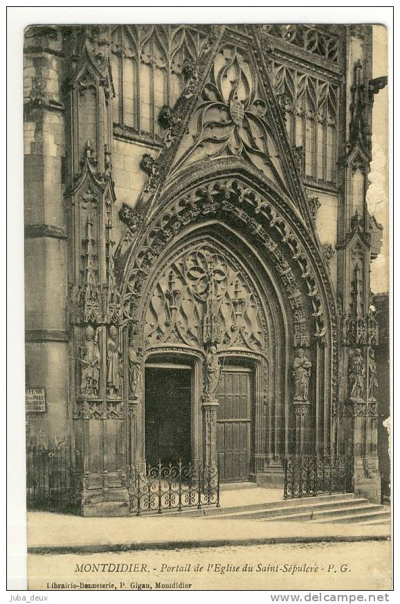 Montdidier .  Portail De L' Eglise Du Saint Sépulcre . - Montdidier