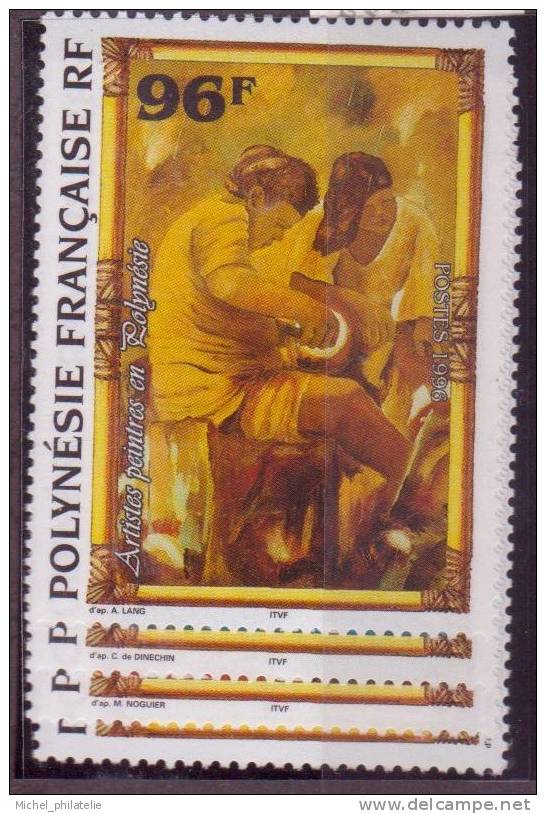 POLYNESIE N° 520/23**NEUF SANS CHARNIERE ARTISTES PEINTRES - Neufs