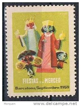 Viñeta Fiestas De La Merde 1959. BARCELONA - Errors & Oddities