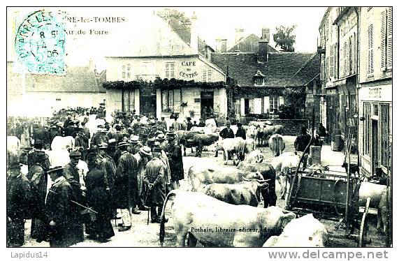 R 635 - CPA  CARRE LES TOMBES      (89)     JOUR DE FOIRE - Quarre Les Tombes