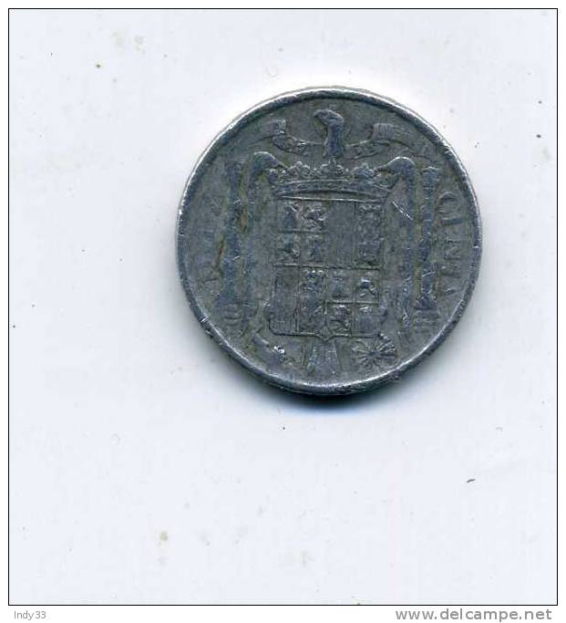 - MONNAIE ESPAGNE 1937/47 . 10 C. 1945 - 10 Centimos