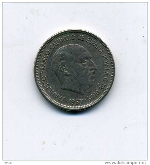 - MONNAIE ESPAGNE 1949.... 5 P. 1957 - 5 Pesetas