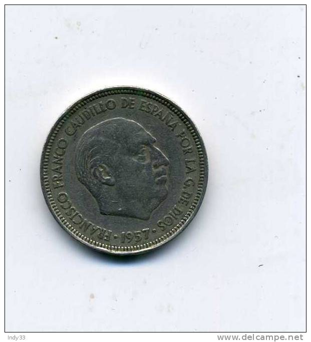 - MONNAIE  ESPAGNE 1949.... 5 P. 1957 - 5 Pesetas