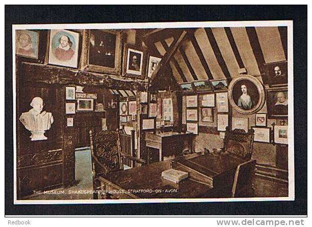 Early Postcard The Museum Shakespeare's House Stratford-Upon-Avon Warwickshire - Ref 513 - Stratford Upon Avon