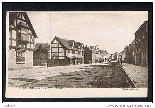 Early Postcard Henley Street Stratford-Upon-Avon Warwickshire - Ref 513 - Stratford Upon Avon