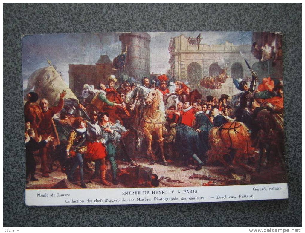 CHROMO-SIROP DESCHIENS-FAITS DE GUERRE-ENTREE DE HENRY IV A PARIS- - Aiguebelle
