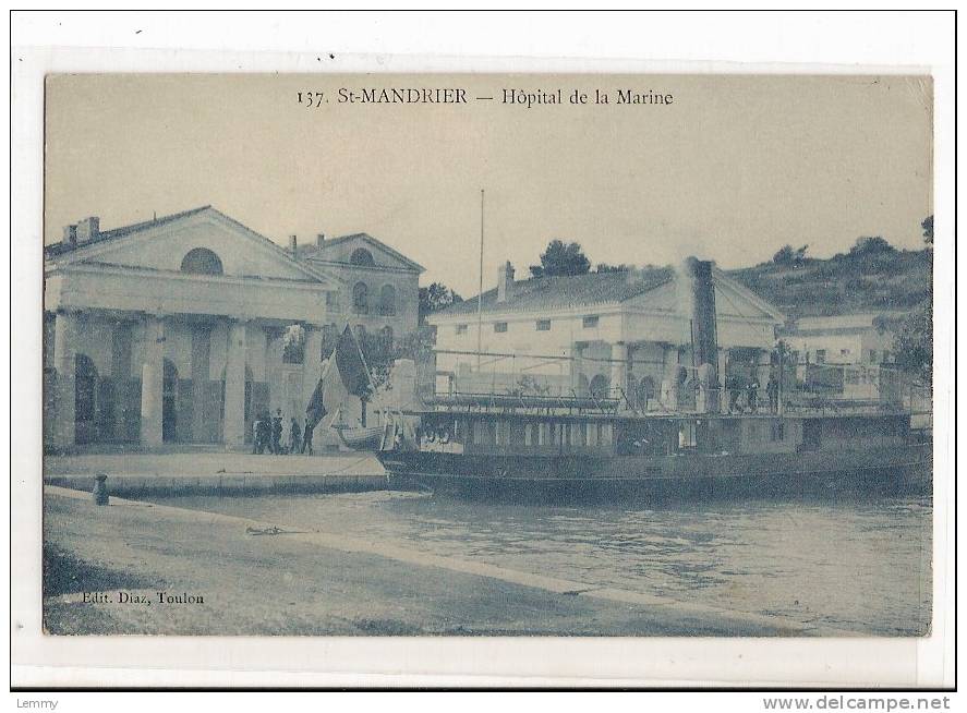 83 - SAINT-MANDRIER - HOPITAL DE LA MARINE - BATEAU - Saint-Mandrier-sur-Mer