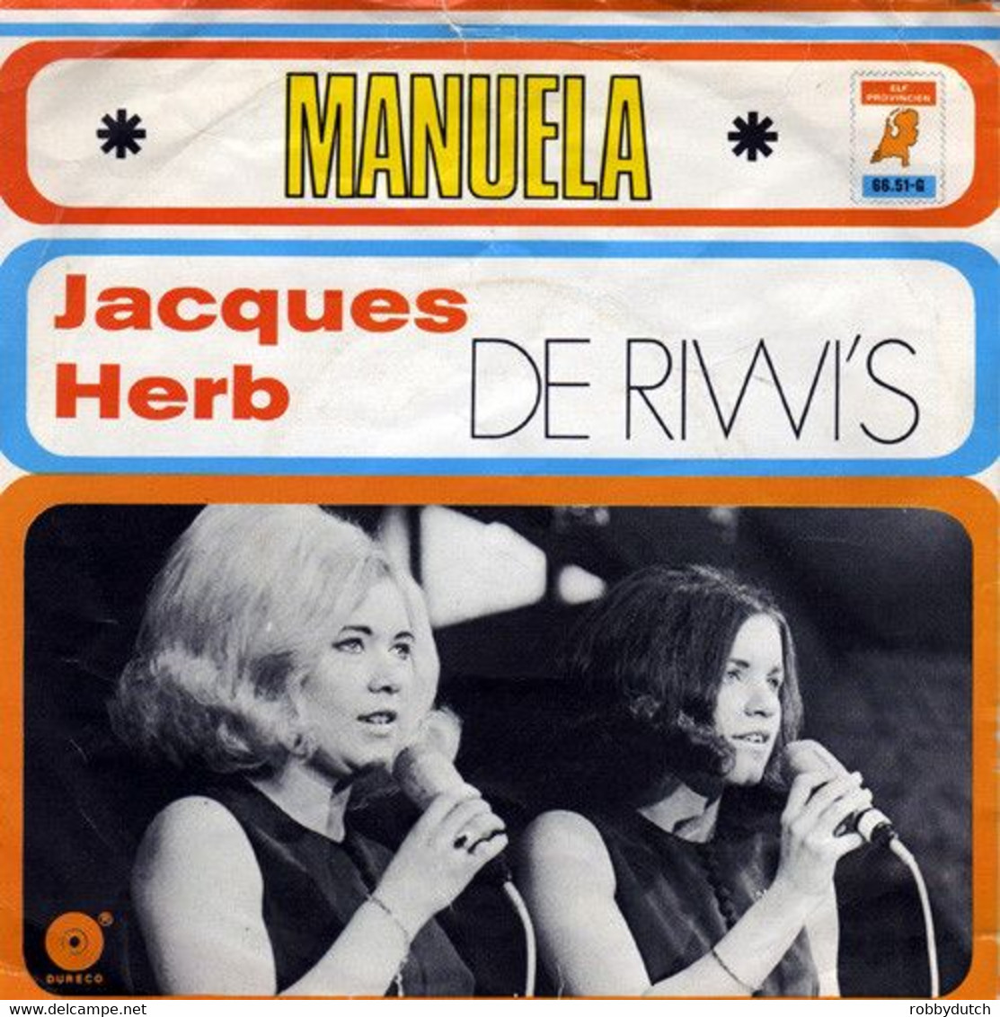 * 7" *  JACQUES HERB - MANUELA (Holland 1971 - Andere - Nederlandstalig