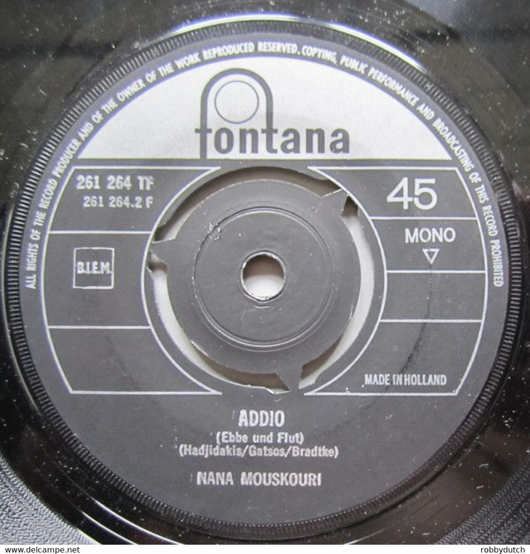 * 7" *  NANA MOUSKOURI - WEISSE ROSEN AUS ATHEN (Holland 1962) - Autres - Musique Allemande