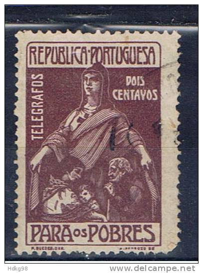 P+ Portugal 1915 Mi 8 Zwangszuschlagsmarke - Usati