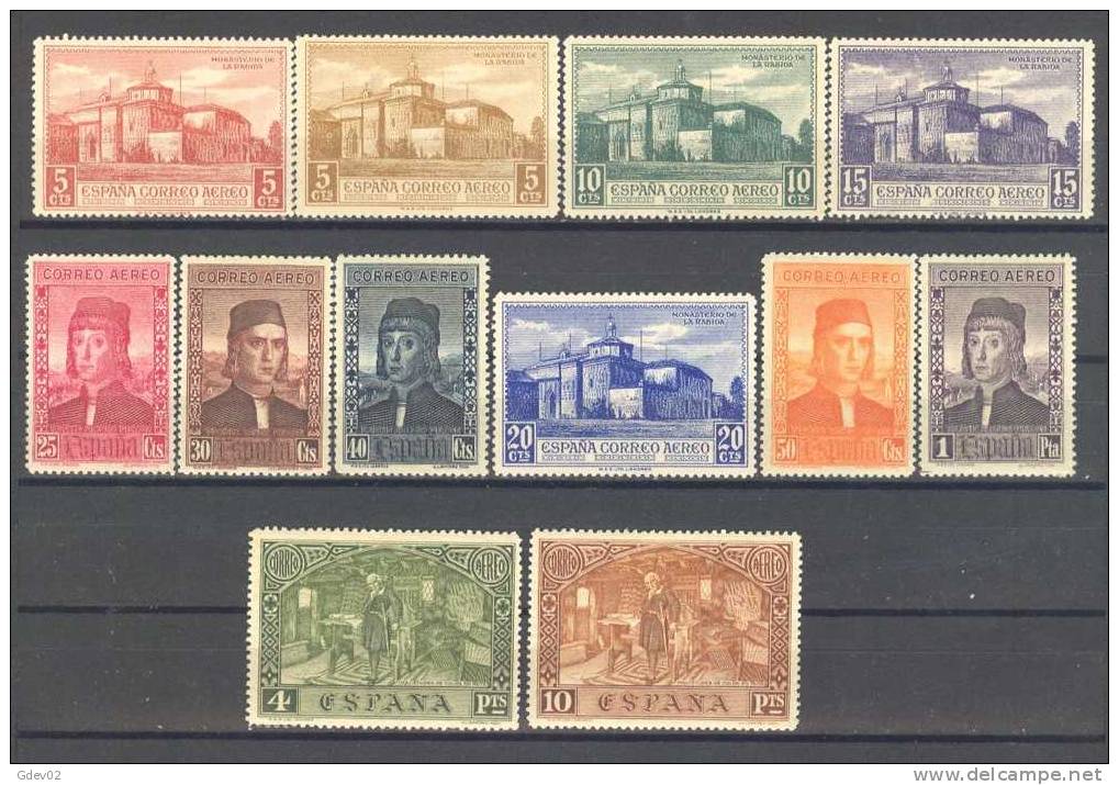 ES547-L3740.Spain.Espagne .DESCUBRIMIENTO  DE AMERICA AEREO. 1930 (Ed 547/ 68**) Sin Charnela LUJO - Unused Stamps