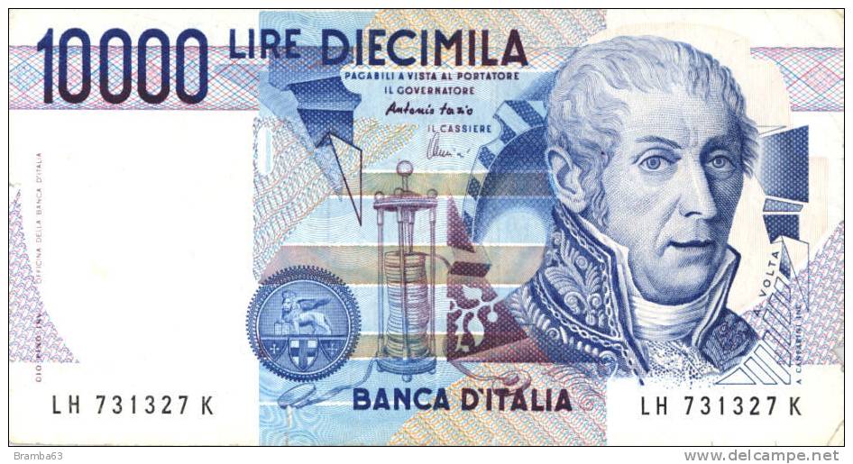 10000 LIRE DIECIMILA  A.Volta Serie LH 731327 K  (rif.ste) - 10.000 Lire