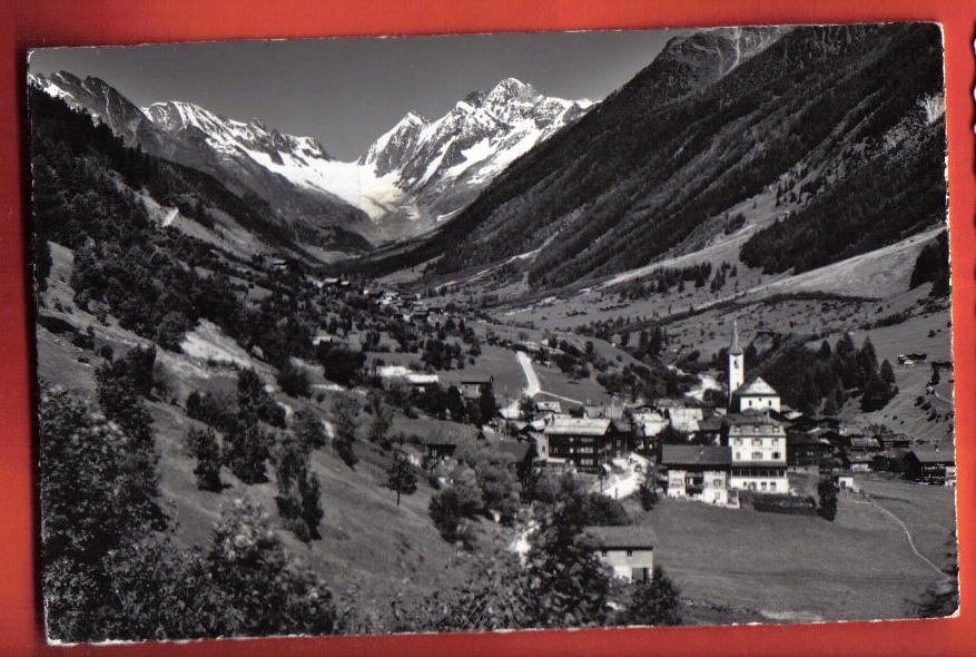 S422 Kippel U. Wiler Im Lötschental,Lötschenlücke,Sattelhorn,Schinhorn.Cachet Kippel 1963.Klopfenstein 45104 - Kippel