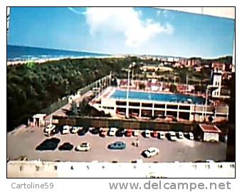 PESCARA PISCINA LE NEIADI  AUTO CAR Fiat 850  Rossa E Blu 500  VB1972  HI2838 - Pescara