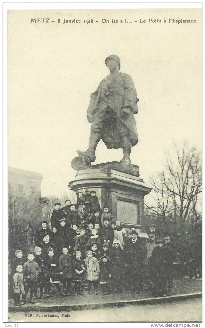 57 METZ - Le Poilu à L'Esplanade - Metz Campagne