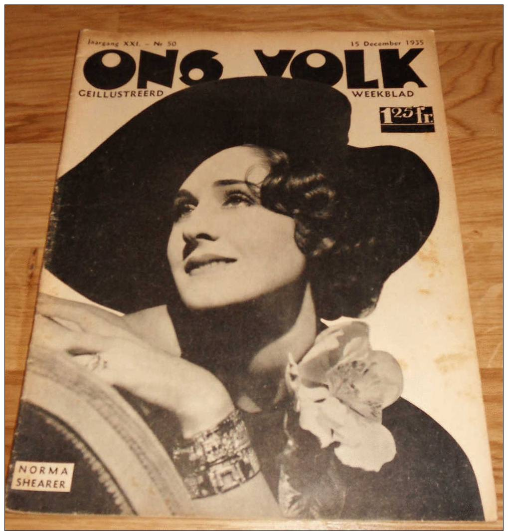 Norma Shearer - Ons Volk # 50 15 Decembre 1935 - Autres & Non Classés