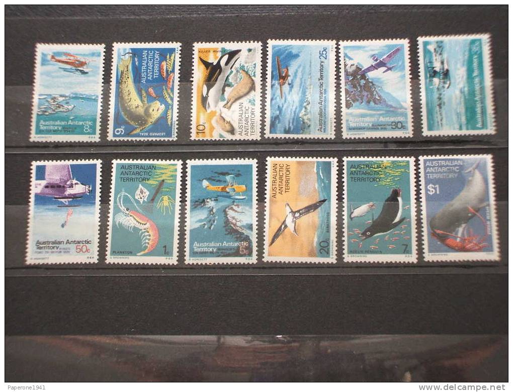 AUSTRALIAN ANTARTIC T.-1973 PITTORICA/fauna,uccelli..... 12v.-NUOVI(++). - Unused Stamps