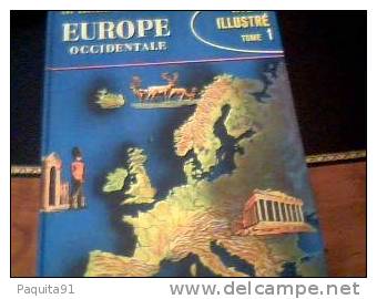 Atlas Illustré Europe Occidentale Ed Les Deux Coqs D'or De 1961 - Maps/Atlas