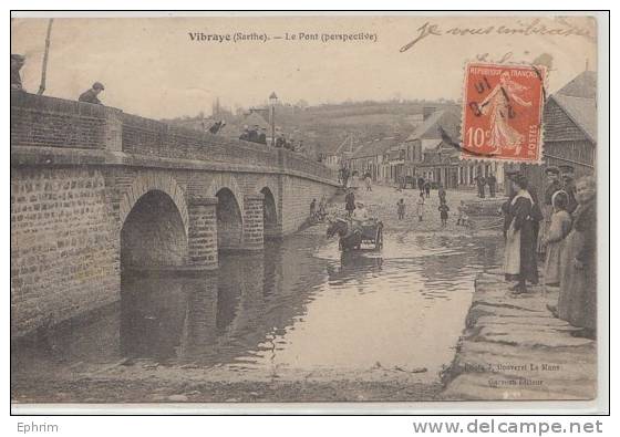 VIBRAYE - Le Pont (perspective) - Vibraye