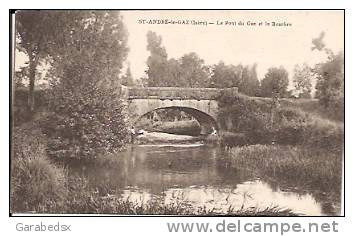 CPA De SAINT ANDRE LE GAZ - Le Pont Du Gaz Et La Bourbre. - Saint-André-le-Gaz