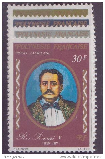 POLYNESIE N° 106/09** PAR AVION NEUF SANS CHARNIERE DYNASTIE DES ROIS SUJETS DIVERS - Unused Stamps