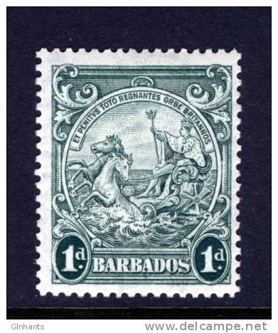 BARBADOS - 1943 KGVI ONE PENNY DEFINITIVE MINT MM * SG249b - Barbados (...-1966)