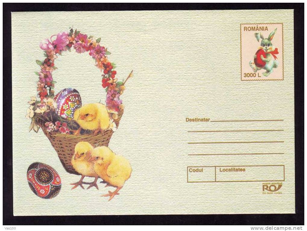 Animals,LAPINS,RABIT 2003 Cover  Stationery ,Romania. - Rabbits