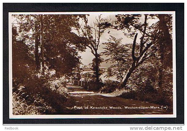 Real Photo Postcard Foot Of Kewstoke Woods Weston Super Mare Somerset - Ref 514 - Weston-Super-Mare