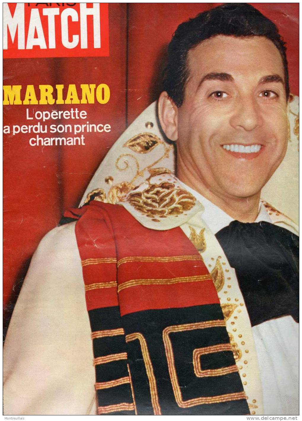 PARIS MATCH De 1970, LUIS MARIANO - People