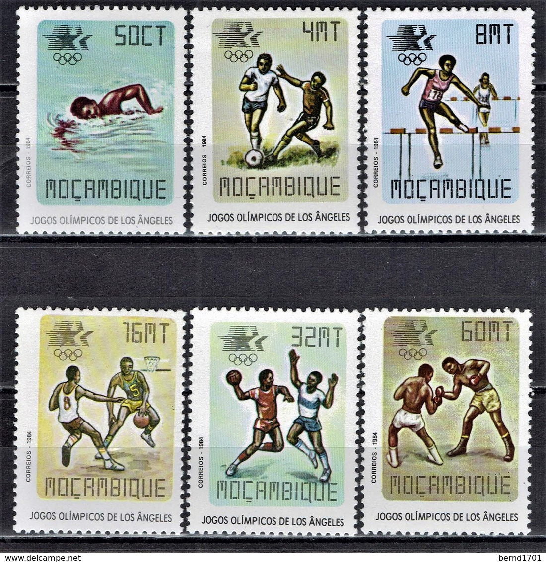 Mocambique - Mi-Nr 967/972 Postfrisch / MNH ** (A218) - Ete 1984: Los Angeles