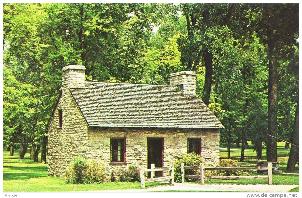 Ph-CPSM Etats Unis Dayton (OH Ohio) The Pioneer Home, 1815, Petit Format, - Akron